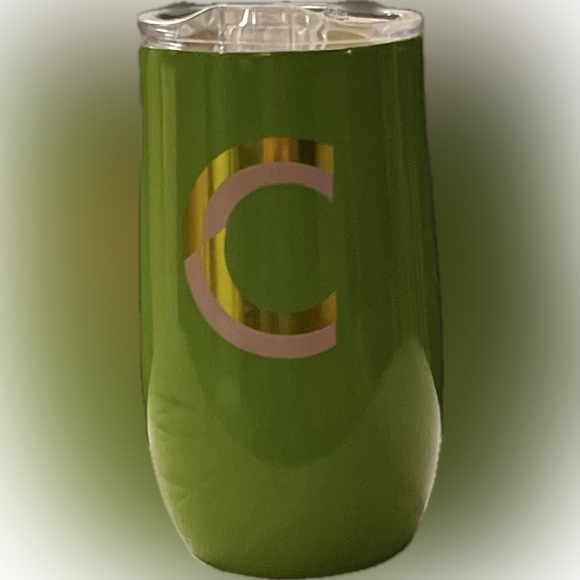 MONOGRAM GIFT NWT Dbl Wall Stainless Tumbler wLid A C D J K K L M N P R - Picture 4 of 13